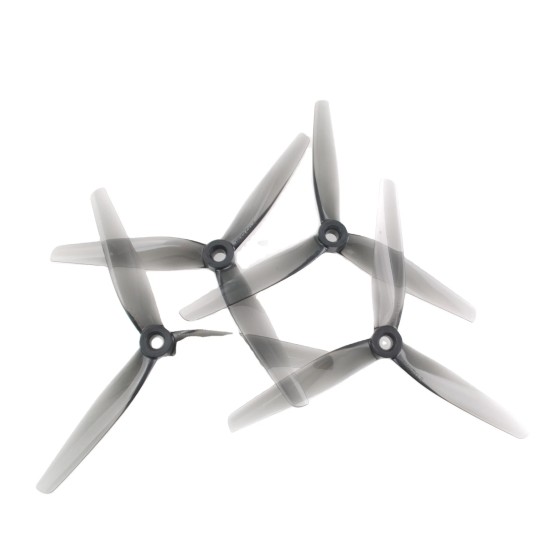 Hot Sales HQPROP 5.1X2.5X3 Grey 5125 3-Blade PC Propeller M5 Shaft for RC FPV Racing Freestyle 5inch Drones Replacement Parts